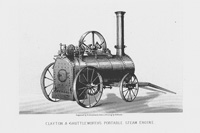 Clayton & Shuttleworth社の農業用移動式蒸気機関 標準画像を開く