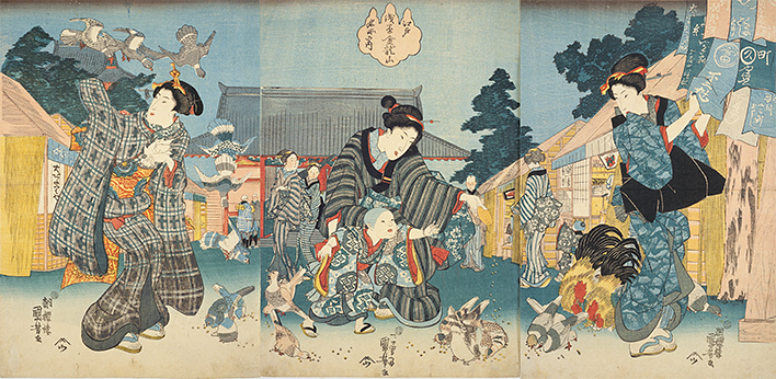 Edo meisho no uchi Asakusa Kinryuzan (Open in a new window)