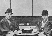 ITO Hirobumi and OKUMA Shigenobu, at ITO's villa in Oiso
