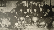 Prime Minister HARA and his cabinet ministers, Taisho period (1912-26) From (Hara Takashi Zenshu. Vol.2)