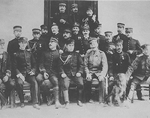 American, French, German, Italian, Japanese, Austrian military officers at the Peking International Club From (Hokushin Jihen Shashincho)