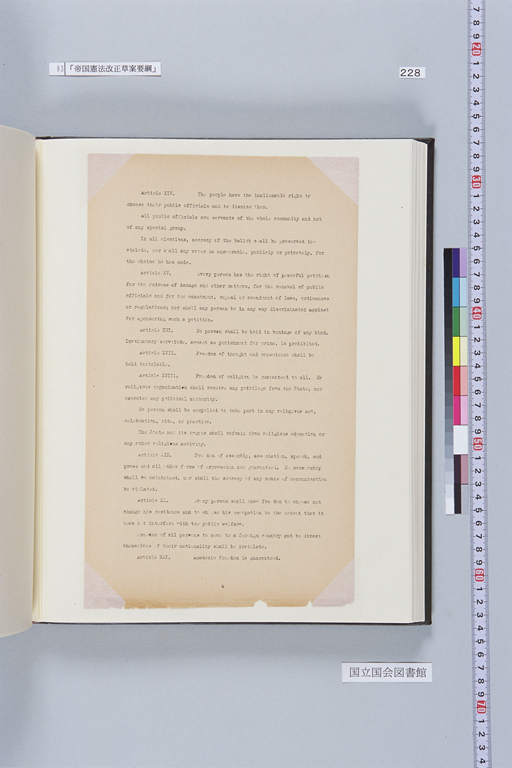 『Alfred Hussey Papers; Constitution File No. 1』(標準画像)