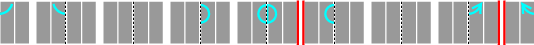 Pattern B; watermark appears on 1r, 1v, 4r, 4v, 5r, 5v, 8r and 8v