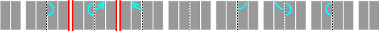Pattern C; watermark appears on 2r, 2v, 3r, 3v, 6r, 6v, 7r and 7v