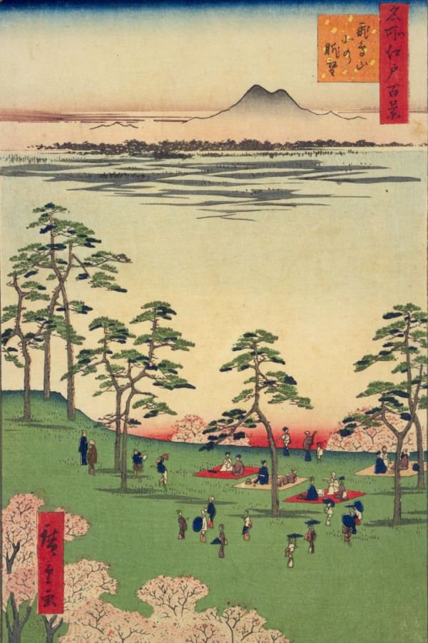 Meisho Edo hyakkei: Asukayama kita no chobo