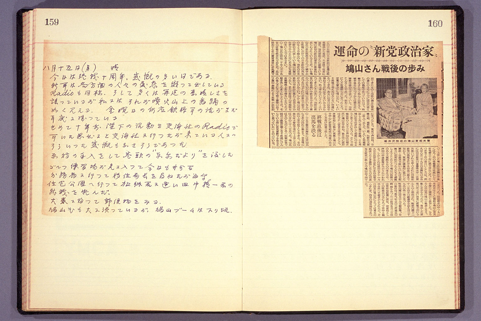 Diary from the end of March 1955 to September 15, 1955 (larger)