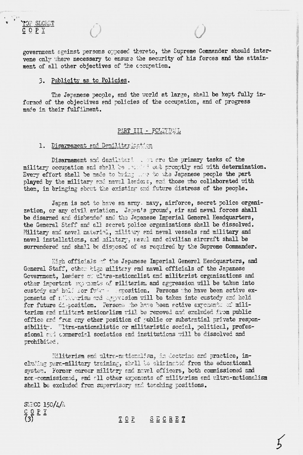 U.S. Initial Post-Surrender Policy for Japan (SWNCC150/4/A)(larger)