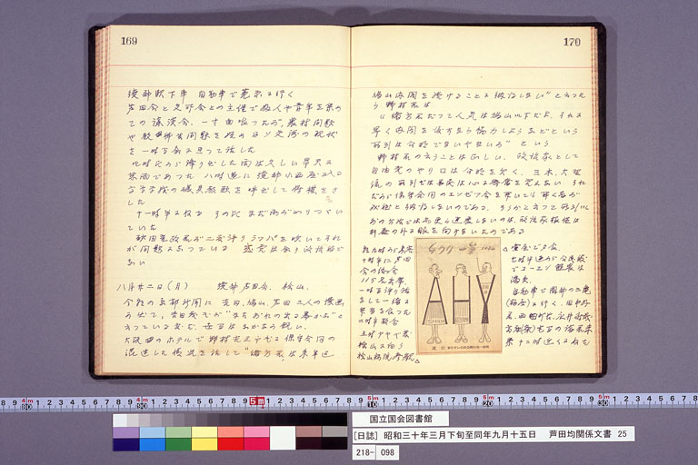 Diary from the end of March 1955 to September 15, 1955 (preview)